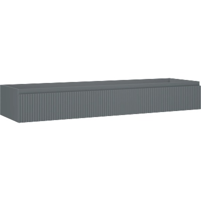 Mexen Rivel шкаф за баня за мивка 160 см, 1 чекмедже, оребрен, графит мат - 91A20-16023-1-BF66 (91A20-16023-1-BF66)