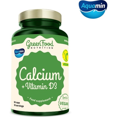 GreenFood Calcium + Vitamin D3 60 kapsúl