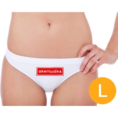 nohavičky s nápisom Ornitoložka