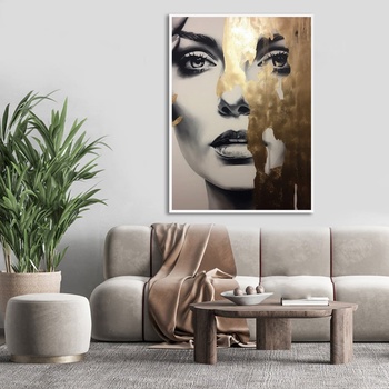 Image 1 of Decono Картина Златно Женско Лице