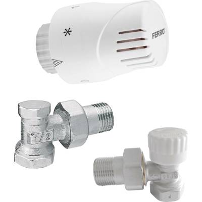 NOVASERVIS Sada na radiatory s termostatem rohová 1/2" - ZTM2