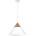 Luminex Пендел SINGLE 1xE27/15W/230V бял/бук (LU0463)