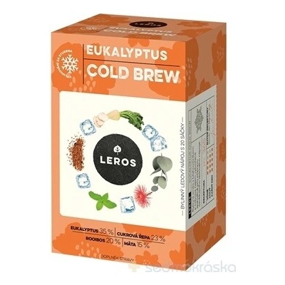 Leros COLD BREW EUKALYPTUS bylinná zmes 20 x 1,8 g