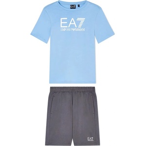 Ea7 emporio armani 7B000302_AF10375 short sleeve set - Blue (Bel Air Blue / Smoked Pearl)