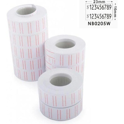 Foska Етикети за маркиращи клещи, 23 x 16 mm, бели, 500 етик (1540160022)