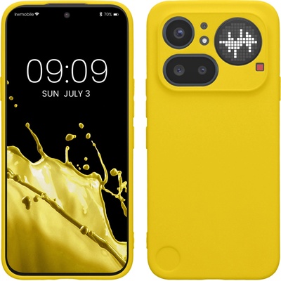 kwmobile pouzdro pro Nothing Phone (4a) Pro tenké TPU zářivě žlutá