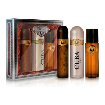 Cuba Gold подаръчен комплект Man Eau de Toilette 100 ml + афтършейв 100 ml + deodorant 200 ml