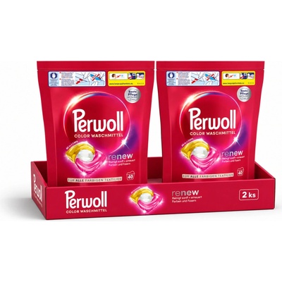 Perwoll Renew Color prací kapsle All-in-One 2 x 40 PD