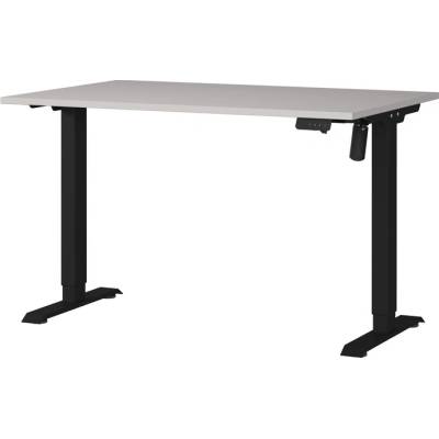 Sconto Písací stôl NORDA kašmírová/čierna, šírka 120 cm 71 x 120 x 80