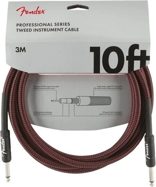 Fender Professional Series Red Tweed 3 m Директен - Директен Инструментален кабел (0990820061)
