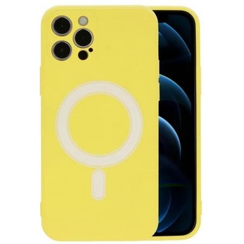 Image 1 of iExpert Силиконов гръб с MagSafe Жълт за iPhone 12 (3120270)