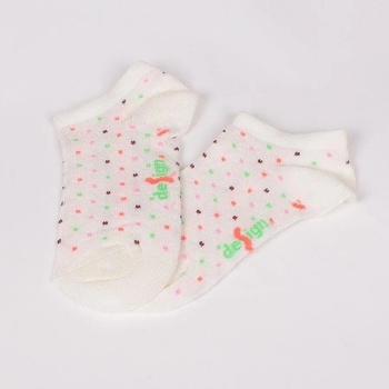 Image 1 of Детски чорапи-терлик в цвят ванилия с точки