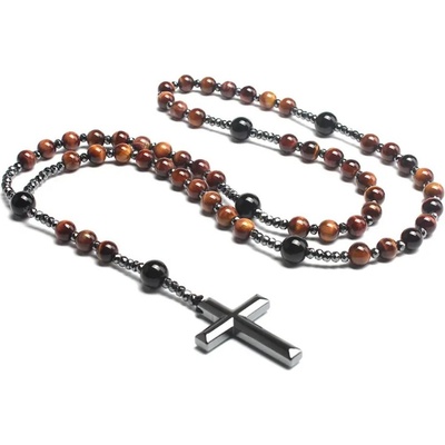 HARAHU Колие Броеница - Кафяв kp34094 (34094)