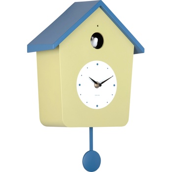 Karlsson Cuckoo Light стенен часовник с кукувица, светлозелен (KA6044GR)