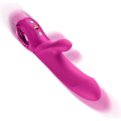Fun Factory Bi Stronic Fusion Magenta silikonový přirážecí vibrátor na bod G a klitoris