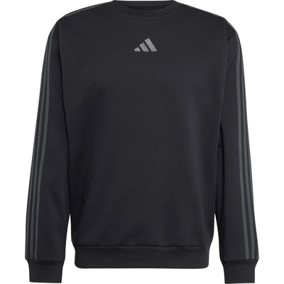 Adidas Мъжки пуловер adidas Essentials 3-Stripes Fleece Sweatshirt Jumper - Black / Carbon (017-4666-0111)