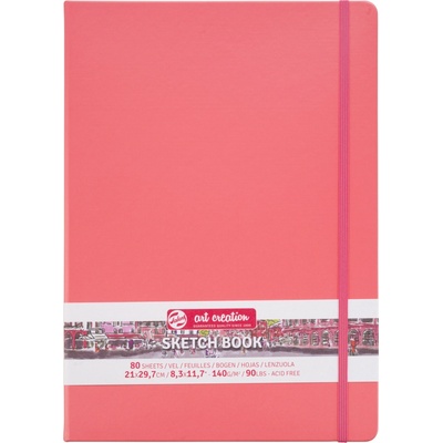 Talens Art Creation Sketchbook v pevnej väzbe Coral Red 21 x 29,7