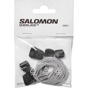 Salomon Връзки за обувки Salomon Quicklace Kit Laces - Silver. / Black / Black - размер One Size (209-0320-0411)