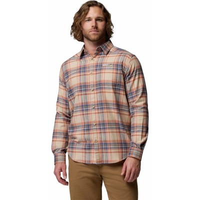 Columbia Cornell Woods™ pánská flanelová košile dlouhý rukáv hnědá/oranžová
