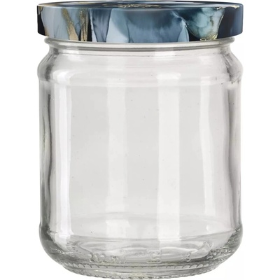 Gastro Zaváracie poháre skrutkovacie viečko s modrým makom 6 ks x 370ml