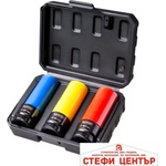 Topmaster Professional Комплект ударни вложки 17, 19, 21 мм, 3 бр. tmp (338805)