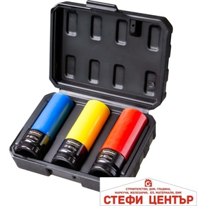 Topmaster Professional Комплект ударни вложки 17, 19, 21 мм, 3 бр. tmp (338805)