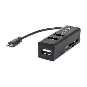 Manhattan imPORT HUB 3xUSB 2.0 + Card Reader (406239)