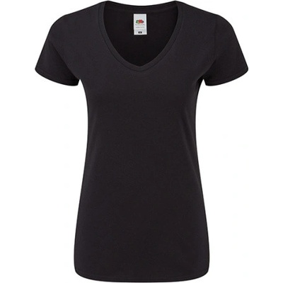 Fruit of the Loom Dámske bavlnené triko 61 444 0 Black