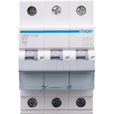 Hager B 10A 3P B10 MBN310E