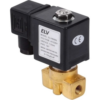 ELV ELV45 1/4" 230V (0.5-70 bar) Магнет вентил бронз нормално затворен (ELV45006)