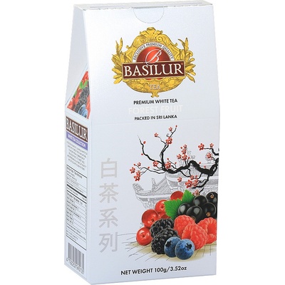 Basilur White Tea Forest Fruit papír 100 g
