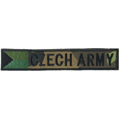 Nášivka:CZECH ARMY - jmenovka s vlajkou vz. 95 zelený | bojová