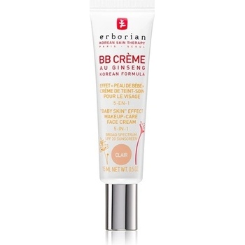 Erborian BB Cream tónovací krém pre dokonalý vzhľad pleti SPF20 Clair Ginseng 15 ml
