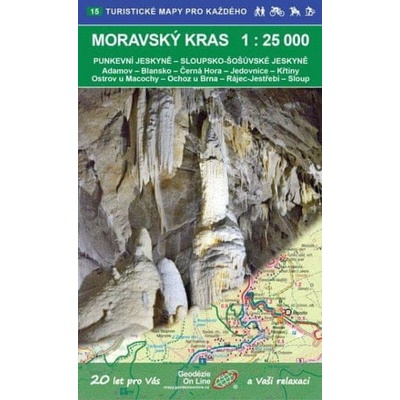 Moravský kras - turistická mapa