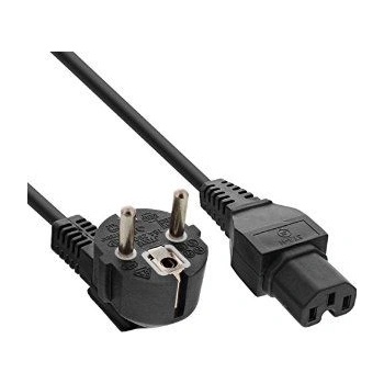 InLine 16810C захранващ кабел Черен 1 м CEE7/7 C15 разклонител (16810C) (16810C)