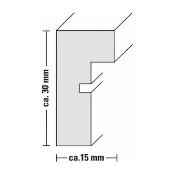 Gosh Copenhagen Frame Copenhagen WOODEN GALLERY COPENHAGEN 25X55 CM (3 PHOTOS), GREY