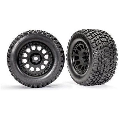 Traxxas koleso 4.3/5.7" disk XRT Race čierny pneu Gravix pár