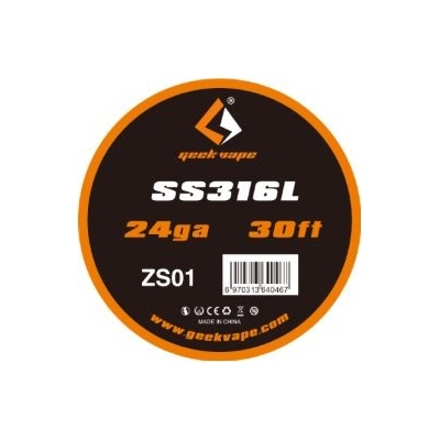 Geekvape SS316 odporový drát 24ga 9m