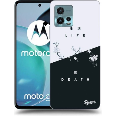 Púzdro Picasee silikónové Motorola Moto G72 - Life - Death čierne
