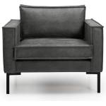 Scandic Тъмносив фотьойл от изкуствена кожа Rate - Scandic (15157SN GREY)