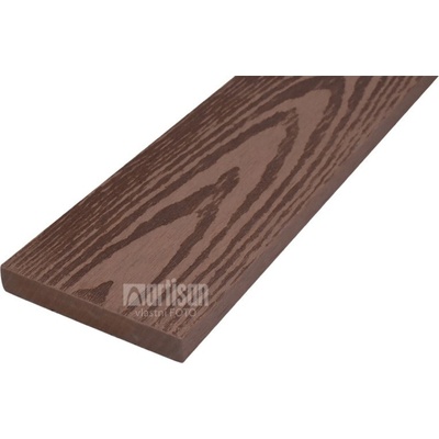 WPC dřevoplastové plotovky rovné LamboDeck 13x90x900 - Teak