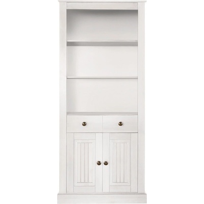 Støraa Бяла библиотека от масивен бор 181x31 cm Mille - Støraa (303319)