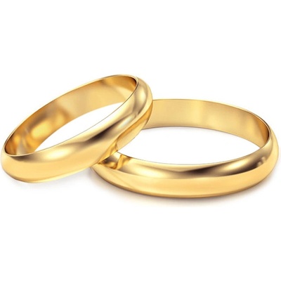 iZlato Forever Klasické zlaté snubní prstýnky STOB10003VS