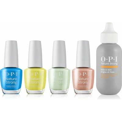 OPI Nature Strong OPI Nature Strong Nails&Skin lak na nechty vegan 15.00 ml + OPI Nature Strong Nails&Skin lak na nechty vegan 15.00 ml + OPI Nature Strong Nails&Skin tekutý gél na nechtovú kožtičku 5