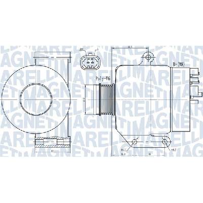Alternátor MAGNETI MARELLI 063731987010