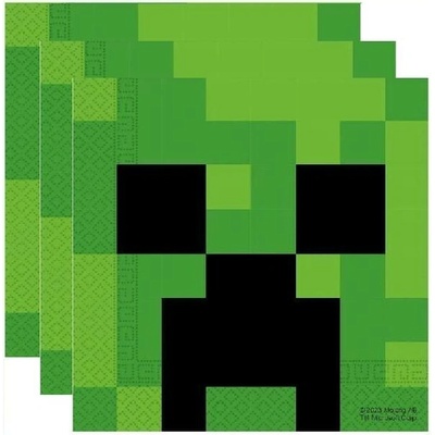 Procos Papírové ubrousky Minecraft Creeper 33x33cm