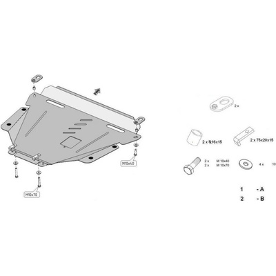Kryt pod motor HONDA CR-V IV (RM_) all - Plech - 8595698040176