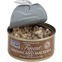 Fish4cats Finest Sardine & Mackerel 70 g