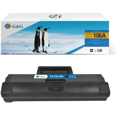 Compatible КАСЕТА ЗА HP LASER MFP 135/137/107 - WITH CHIP / С ЧИП - /106A/ - W1106A - Black - PN NT-PH1106C - G&G (100HPW1106AGC)