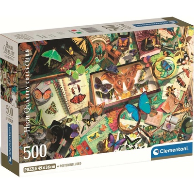 Clementoni Sběratel motýlů 500 dílků